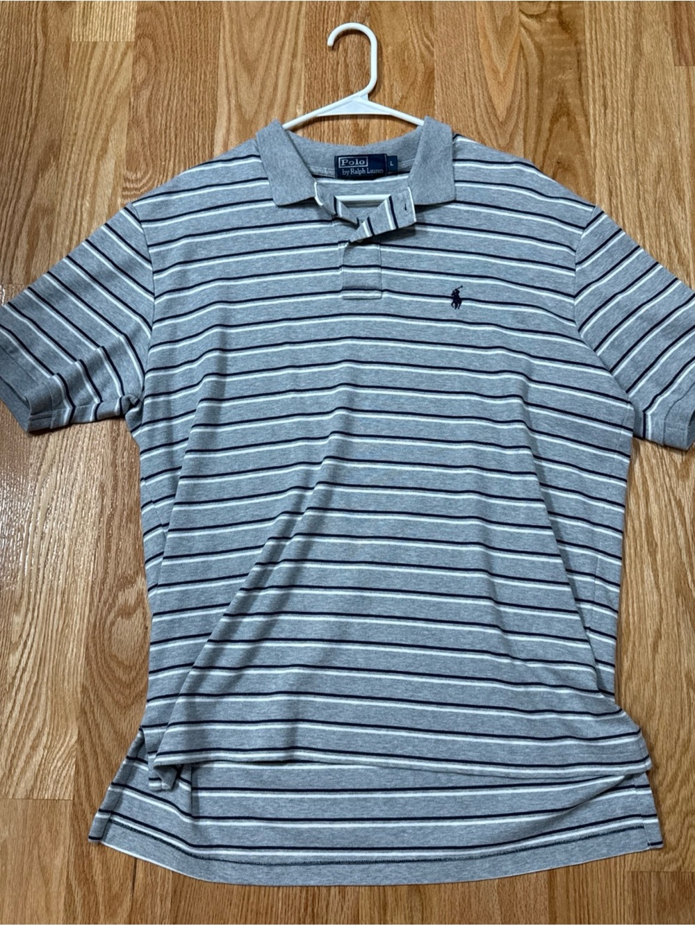 Vintage Polo Ralph Lauren Polo Shirt Men’s Size Large Navy Gray
